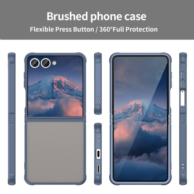For Samsung Galaxy Z Flip7 5G Fan Dun Series TPU Hybrid PC Frosted Phone Case