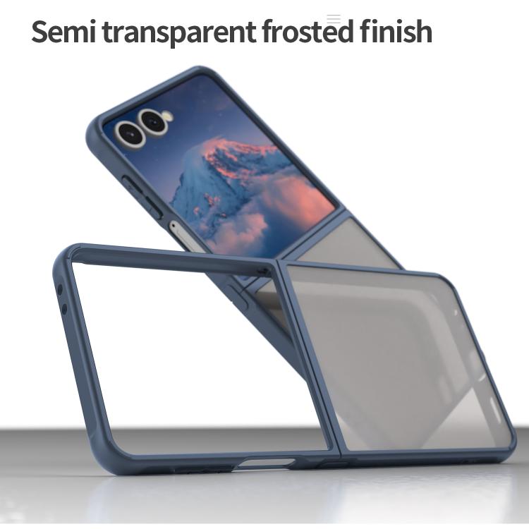 For Samsung Galaxy Z Flip7 5G Fan Dun Series TPU Hybrid PC Frosted Phone Case