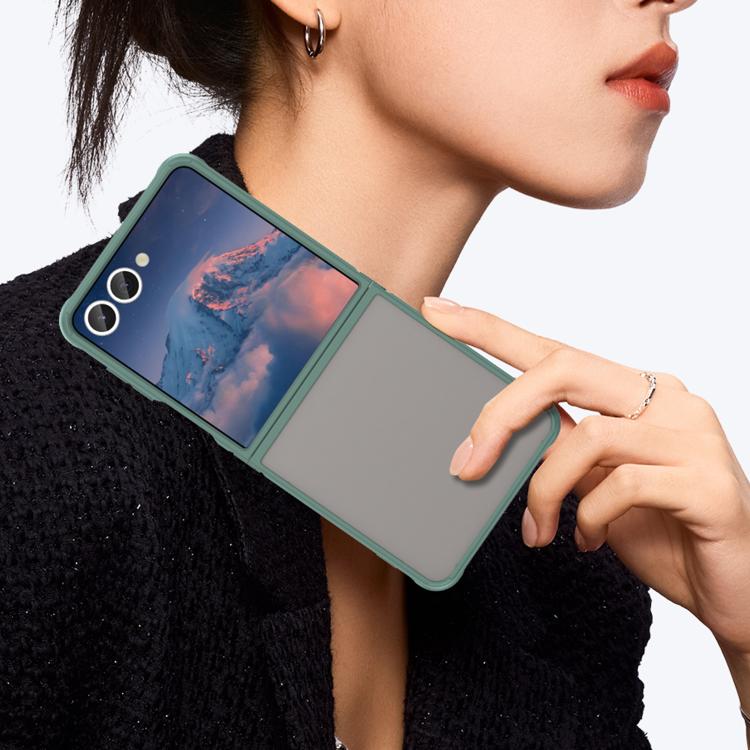 For Samsung Galaxy Z Flip7 5G Fan Dun Series TPU Hybrid PC Frosted Phone Case