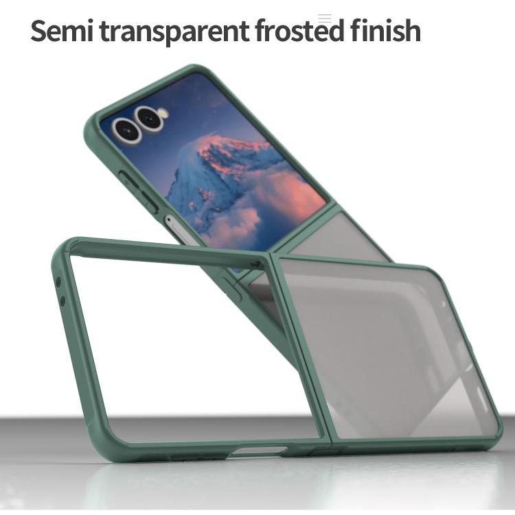 For Samsung Galaxy Z Flip7 5G Fan Dun Series TPU Hybrid PC Frosted Phone Case