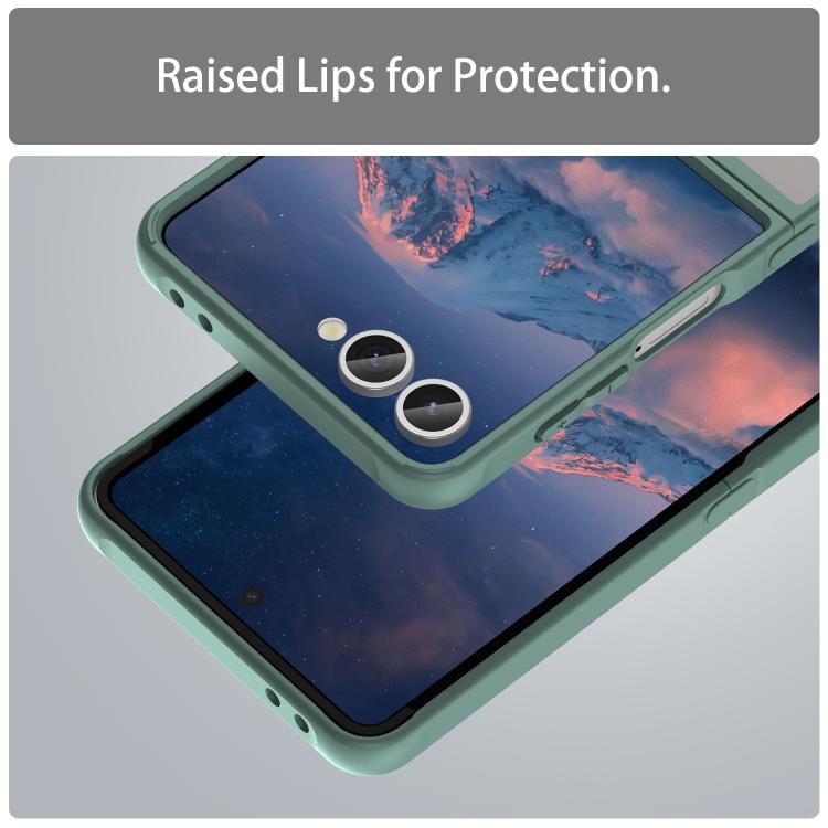 For Samsung Galaxy Z Flip7 5G Fan Dun Series TPU Hybrid PC Frosted Phone Case