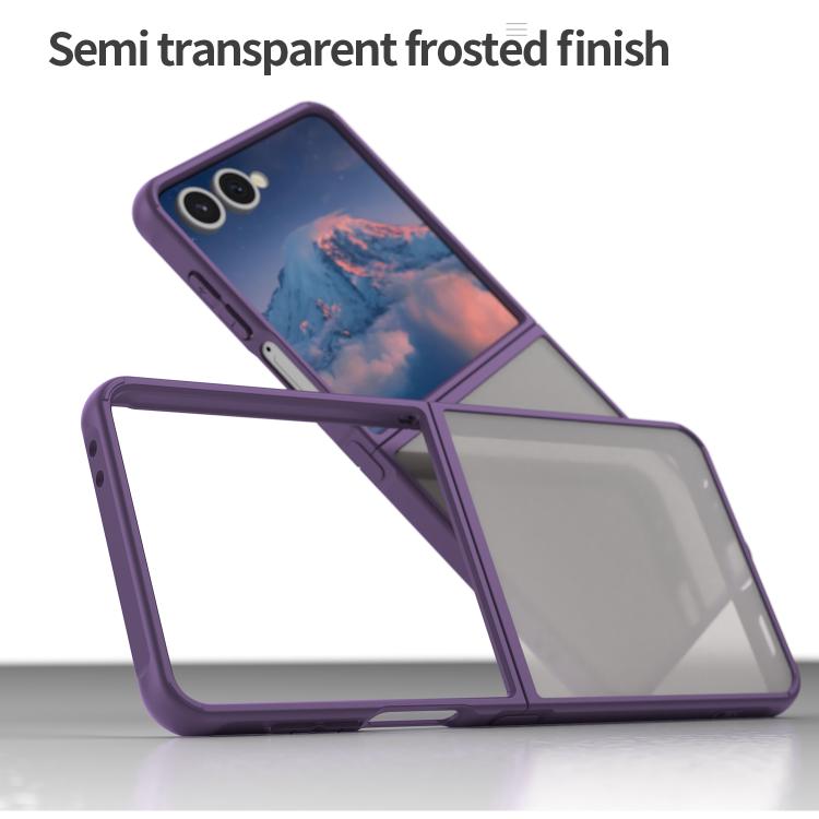 For Samsung Galaxy Z Flip7 5G Fan Dun Series TPU Hybrid PC Frosted Phone Case