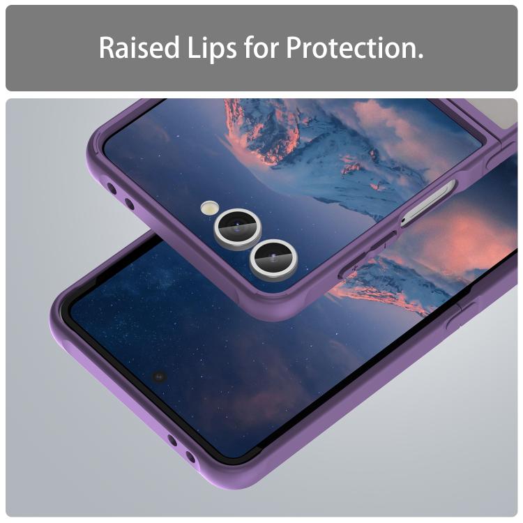 For Samsung Galaxy Z Flip7 5G Fan Dun Series TPU Hybrid PC Frosted Phone Case
