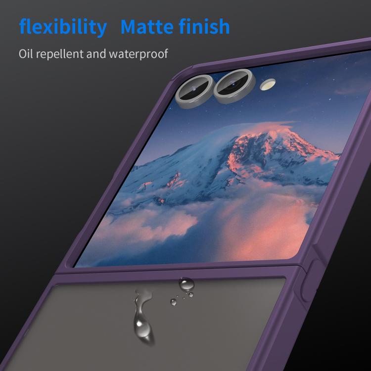 For Samsung Galaxy Z Flip7 5G Fan Dun Series TPU Hybrid PC Frosted Phone Case