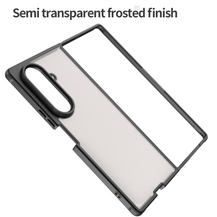 For Samsung Galaxy Z Fold7 5G Fan Dun Series TPU Hybrid PC Frosted Phone Case