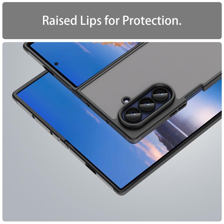 For Samsung Galaxy Z Fold7 5G Fan Dun Series TPU Hybrid PC Frosted Phone Case