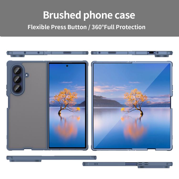 For Samsung Galaxy Z Fold7 5G Fan Dun Series TPU Hybrid PC Frosted Phone Case