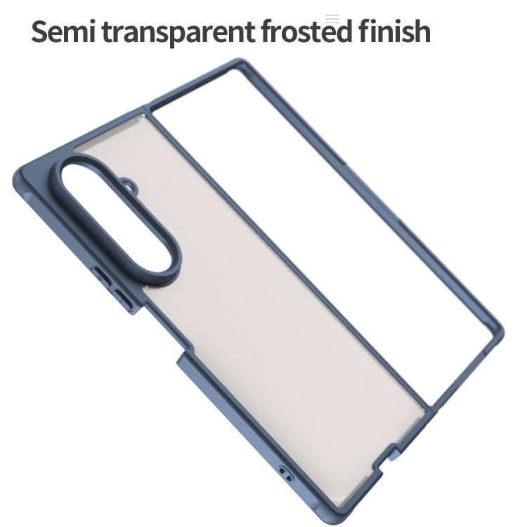 For Samsung Galaxy Z Fold7 5G Fan Dun Series TPU Hybrid PC Frosted Phone Case