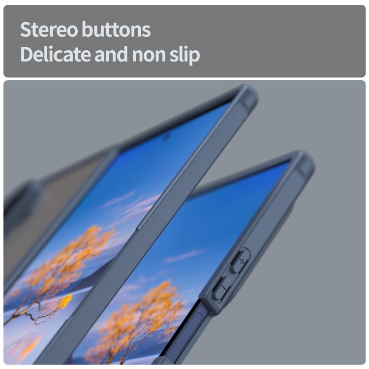 For Samsung Galaxy Z Fold7 5G Fan Dun Series TPU Hybrid PC Frosted Phone Case