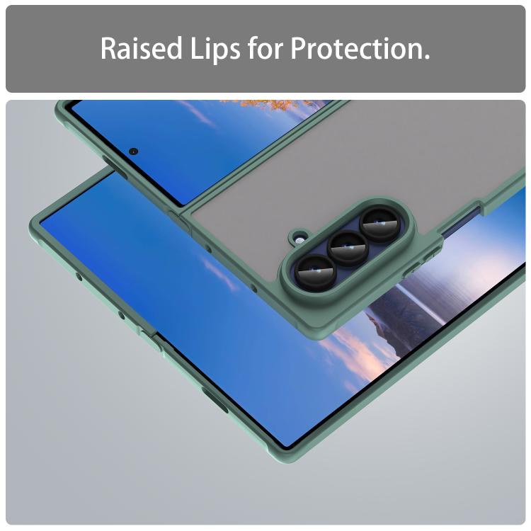 For Samsung Galaxy Z Fold7 5G Fan Dun Series TPU Hybrid PC Frosted Phone Case