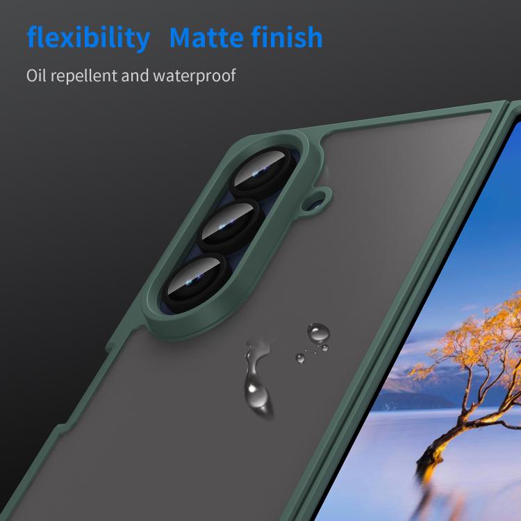 For Samsung Galaxy Z Fold7 5G Fan Dun Series TPU Hybrid PC Frosted Phone Case