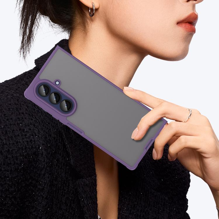 For Samsung Galaxy Z Fold7 5G Fan Dun Series TPU Hybrid PC Frosted Phone Case
