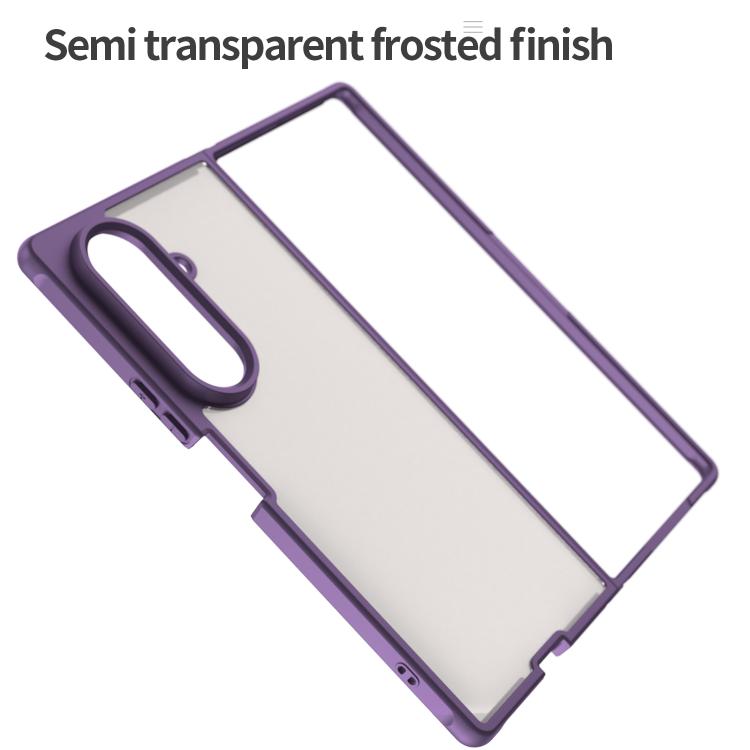 For Samsung Galaxy Z Fold7 5G Fan Dun Series TPU Hybrid PC Frosted Phone Case