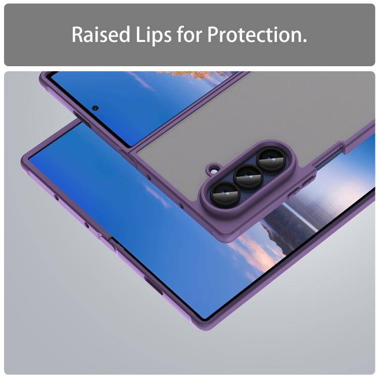 For Samsung Galaxy Z Fold7 5G Fan Dun Series TPU Hybrid PC Frosted Phone Case