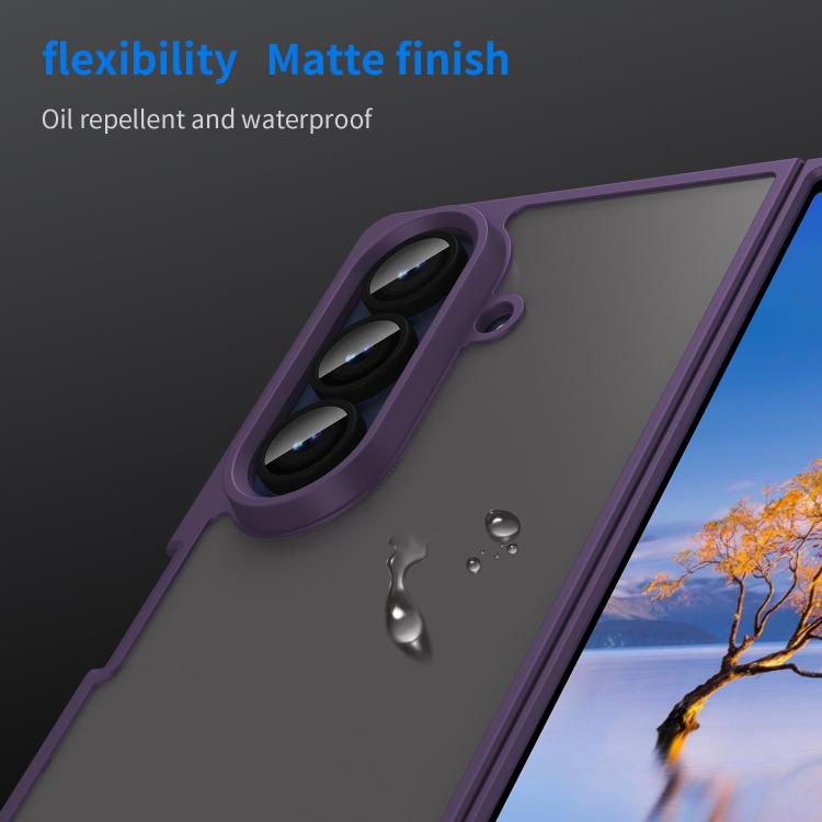 For Samsung Galaxy Z Fold7 5G Fan Dun Series TPU Hybrid PC Frosted Phone Case