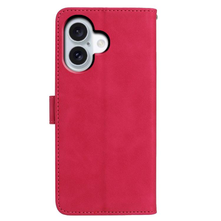 For iPhone 17 Moonlit Butterfly Dance Pattern Embossed Leather Phone Case