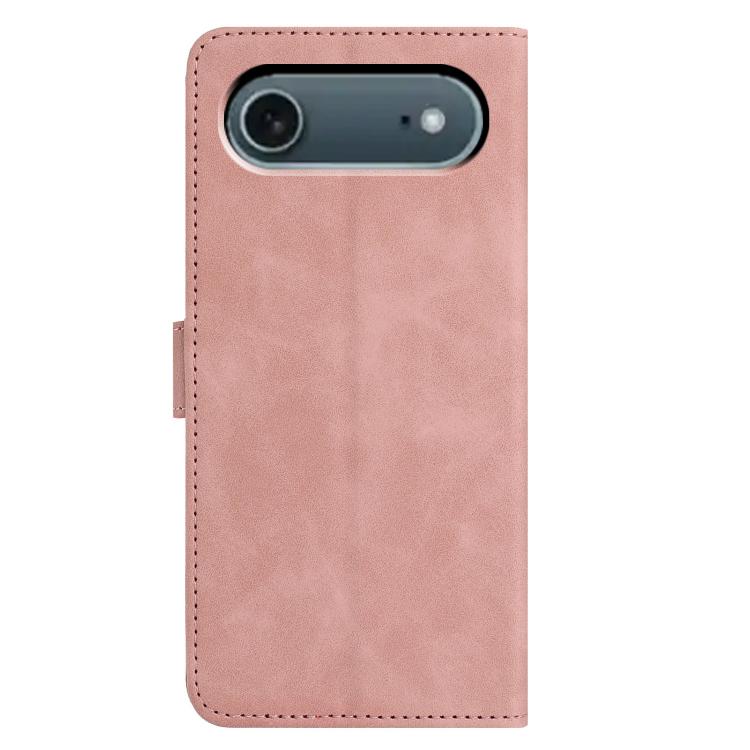 For iPhone Air Moonlit Butterfly Dance Pattern Embossed Leather Phone Case