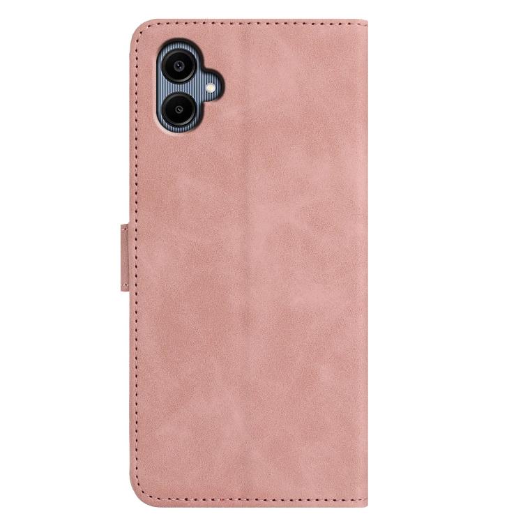 For Samsung Galaxy A07 5G Moonlit Butterfly Dance Pattern Embossed Leather Phone Case