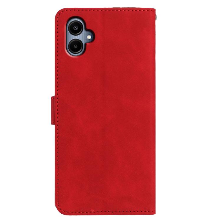 For Samsung Galaxy A07 5G Moonlit Butterfly Dance Pattern Embossed Leather Phone Case