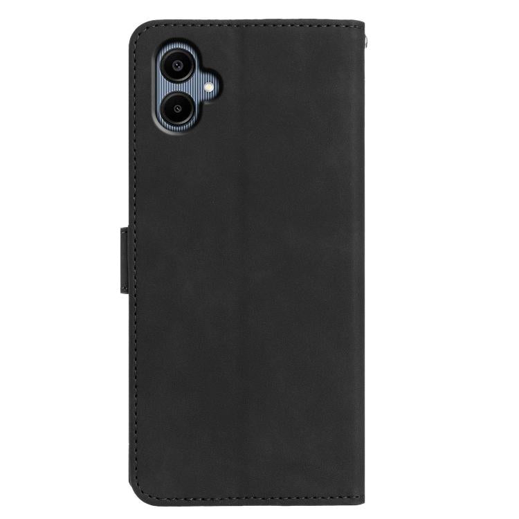 For Samsung Galaxy A07 5G Moonlit Butterfly Dance Pattern Embossed Leather Phone Case