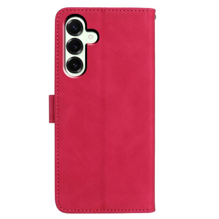 For Samsung Galaxy A17 5G Moonlit Butterfly Dance Pattern Embossed Leather Phone Case
