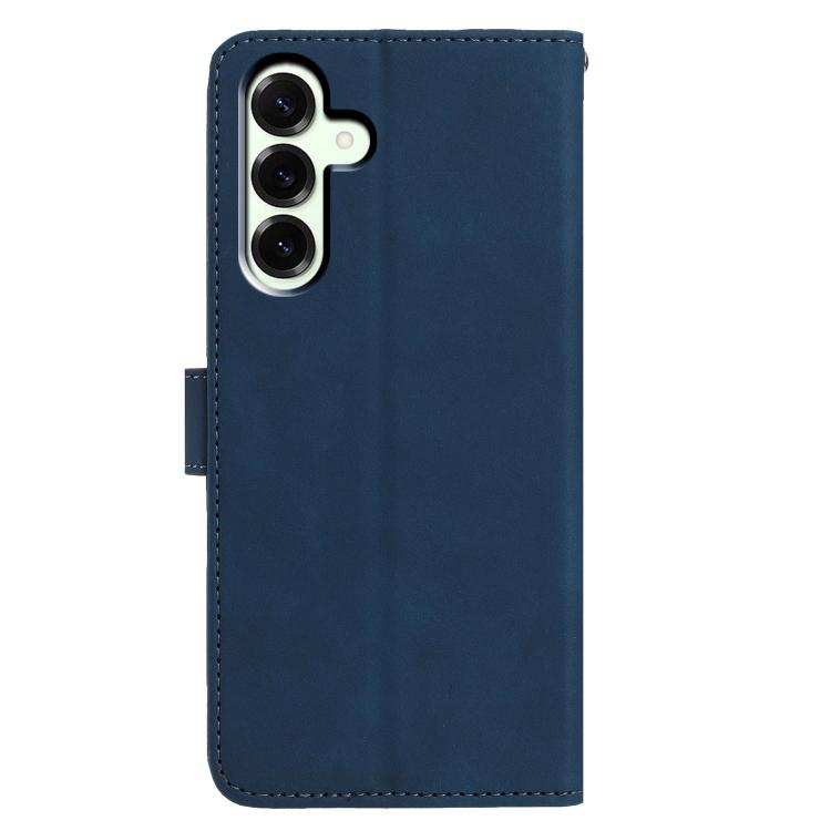 For Samsung Galaxy A17 5G Moonlit Butterfly Dance Pattern Embossed Leather Phone Case