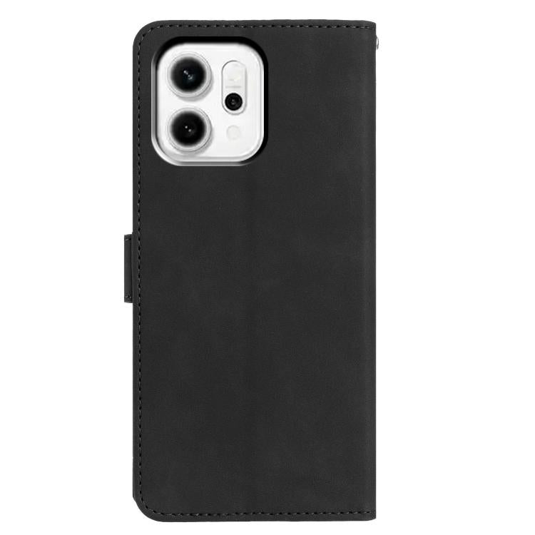 For OPPO Reno14 5G Global Moonlit Butterfly Dance Pattern Embossed Leather Phone Case