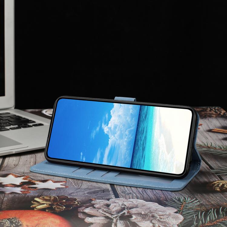 For OPPO Reno14 5G Global Moonlit Butterfly Dance Pattern Embossed Leather Phone Case