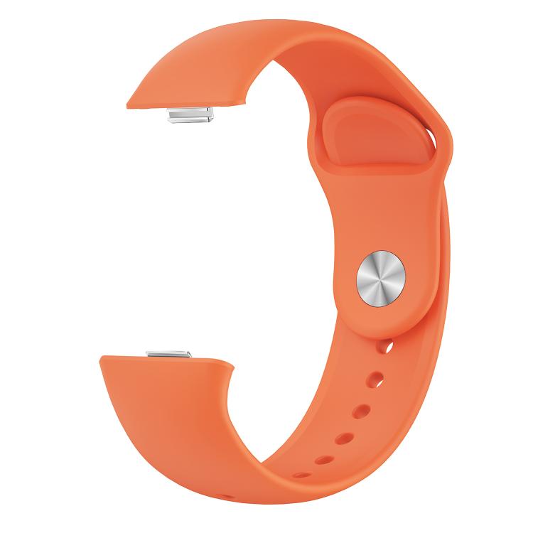 For Huawei Watch Fit3 / Fit4 / Fit4 Pro Nail Buckle Solid Color Silicone Watch Band