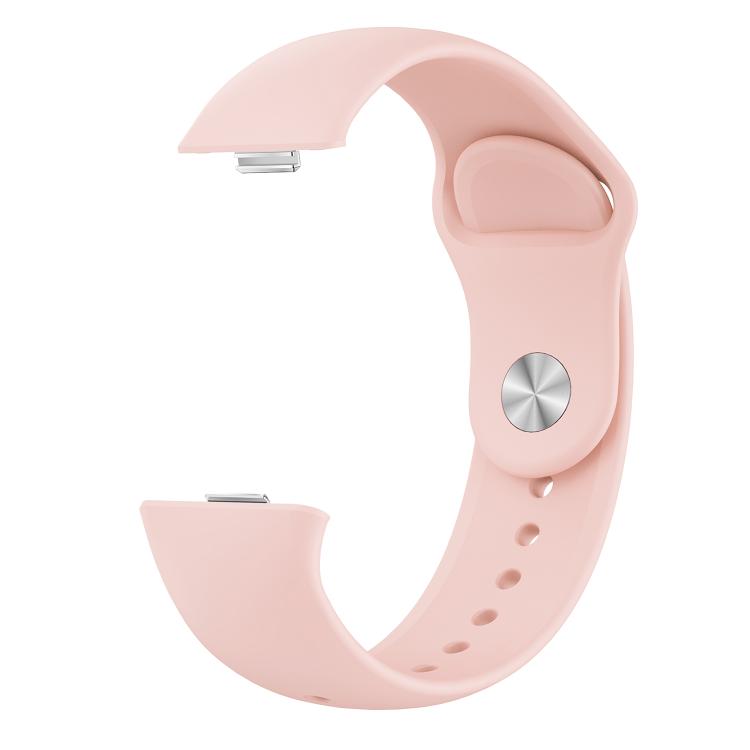 For Huawei Watch Fit3 / Fit4 / Fit4 Pro Nail Buckle Solid Color Silicone Watch Band