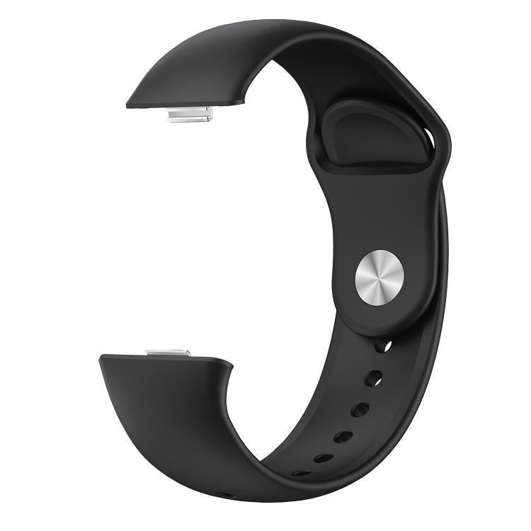 For Huawei Watch Fit3 / Fit4 / Fit4 Pro Nail Buckle Solid Color Silicone Watch Band