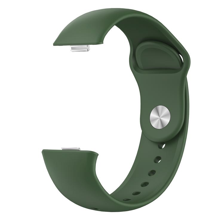For Huawei Watch Fit3 / Fit4 / Fit4 Pro Nail Buckle Solid Color Silicone Watch Band