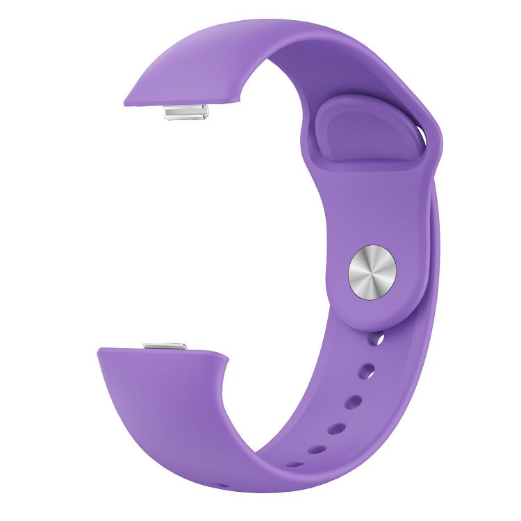 For Huawei Watch Fit3 / Fit4 / Fit4 Pro Nail Buckle Solid Color Silicone Watch Band