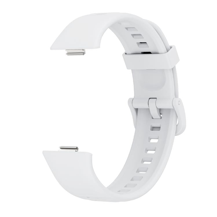 For Huawei Watch Fit3 / Fit4 / Fit4 Pro Colorful Buckle Solid Color Silicone Watch Band