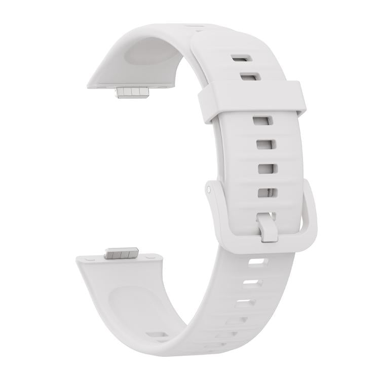 For Huawei Watch Fit3 / Fit4 / Fit4 Pro Colorful Buckle Solid Color Silicone Watch Band