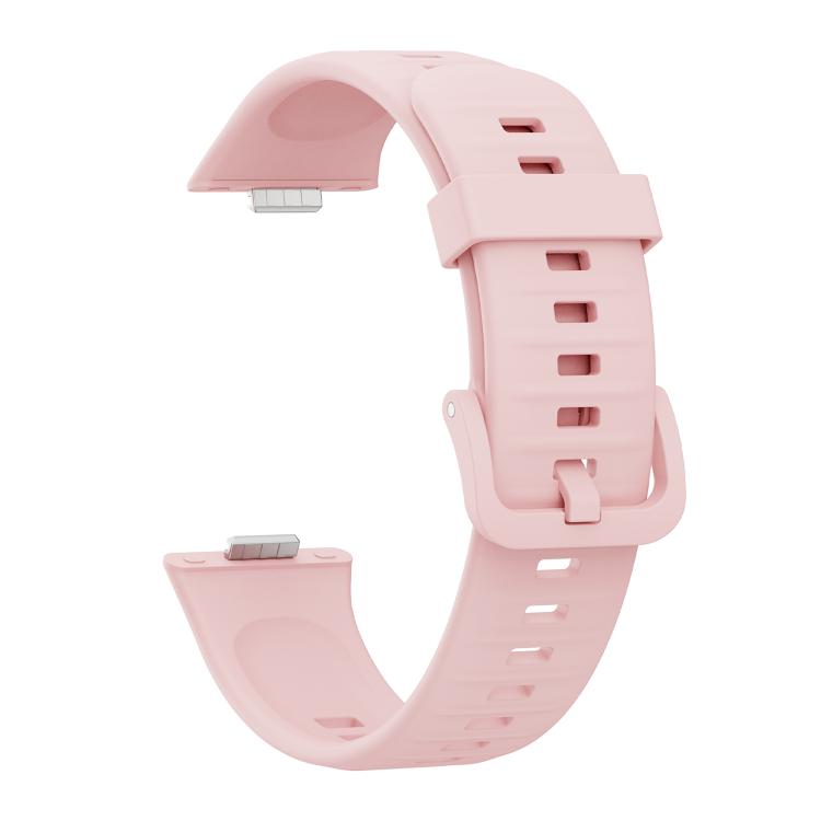 For Huawei Watch Fit3 / Fit4 / Fit4 Pro Colorful Buckle Solid Color Silicone Watch Band