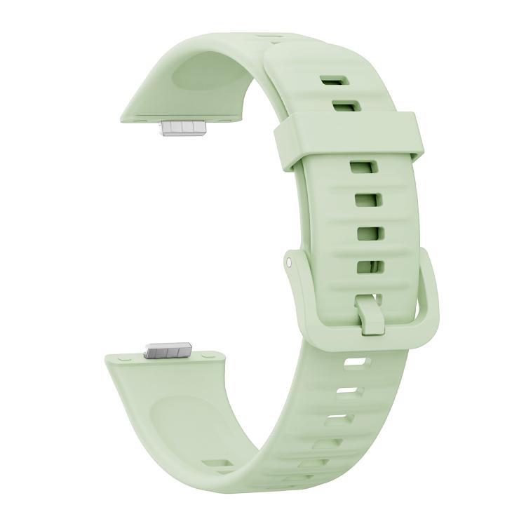 For Huawei Watch Fit3 / Fit4 / Fit4 Pro Colorful Buckle Solid Color Silicone Watch Band