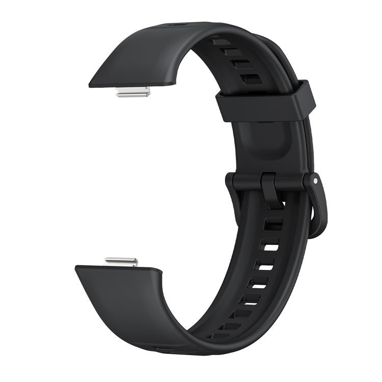 For Huawei Watch Fit3 / Fit4 / Fit4 Pro Colorful Buckle Solid Color Silicone Watch Band