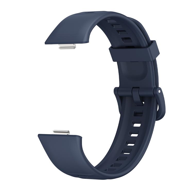 For Huawei Watch Fit3 / Fit4 / Fit4 Pro Colorful Buckle Solid Color Silicone Watch Band
