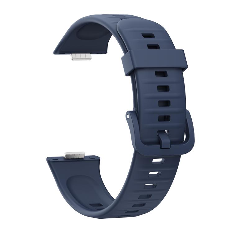 For Huawei Watch Fit3 / Fit4 / Fit4 Pro Colorful Buckle Solid Color Silicone Watch Band