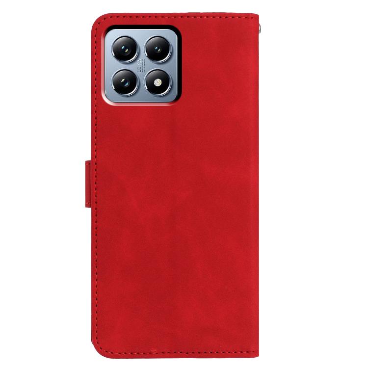 For Xiaomi 15T Pro 5G Moonlit Butterfly Dance Pattern Embossed Leather Phone Case
