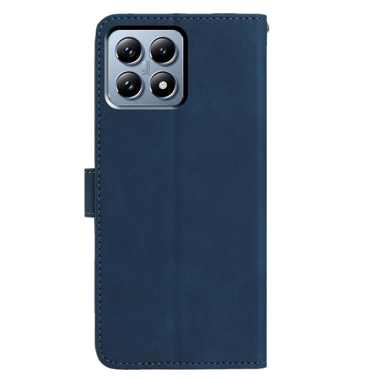 For Xiaomi 15T Pro 5G Moonlit Butterfly Dance Pattern Embossed Leather Phone Case