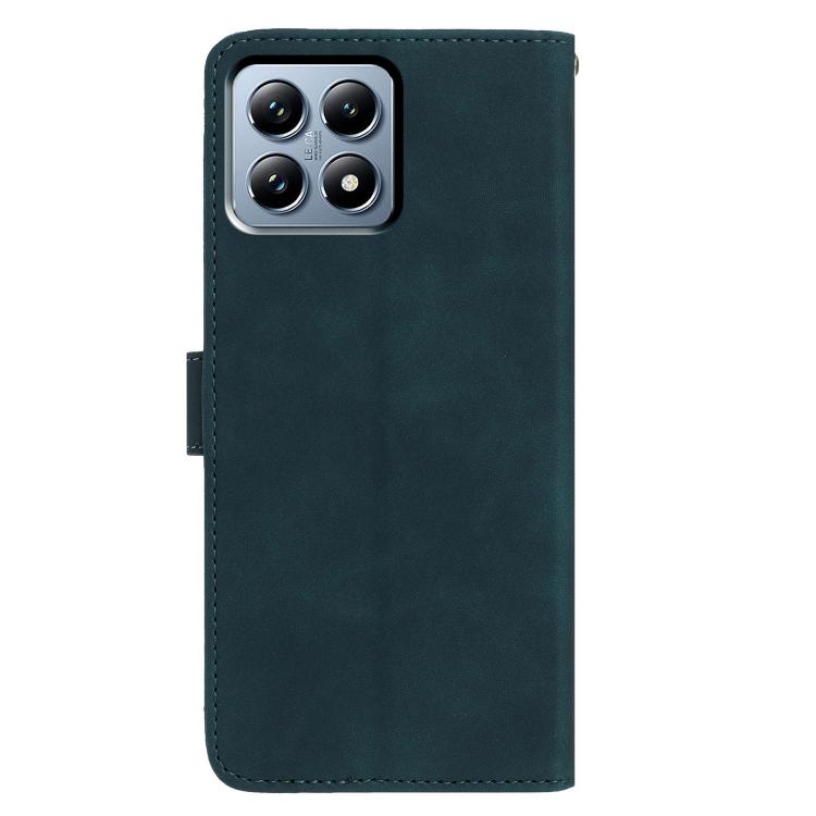 For Xiaomi 15T 5G Moonlit Butterfly Dance Pattern Embossed Leather Phone Case