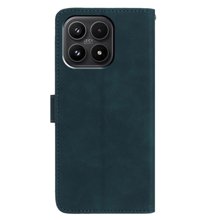 For Xiaomi 17 Moonlit Butterfly Dance Pattern Embossed Leather Phone Case