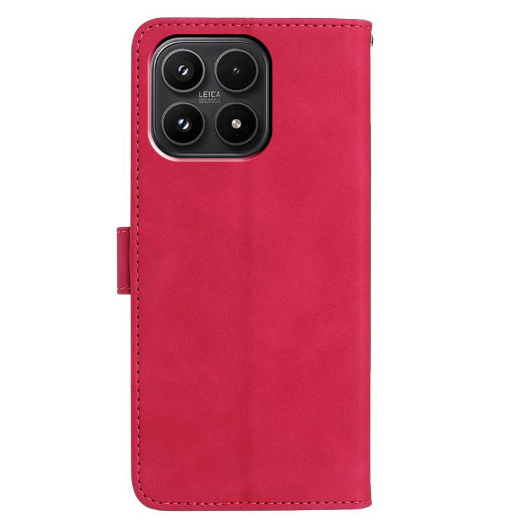 For Xiaomi 17 Moonlit Butterfly Dance Pattern Embossed Leather Phone Case