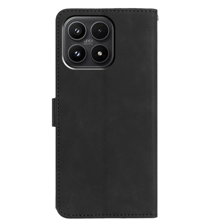For Xiaomi 17 Moonlit Butterfly Dance Pattern Embossed Leather Phone Case