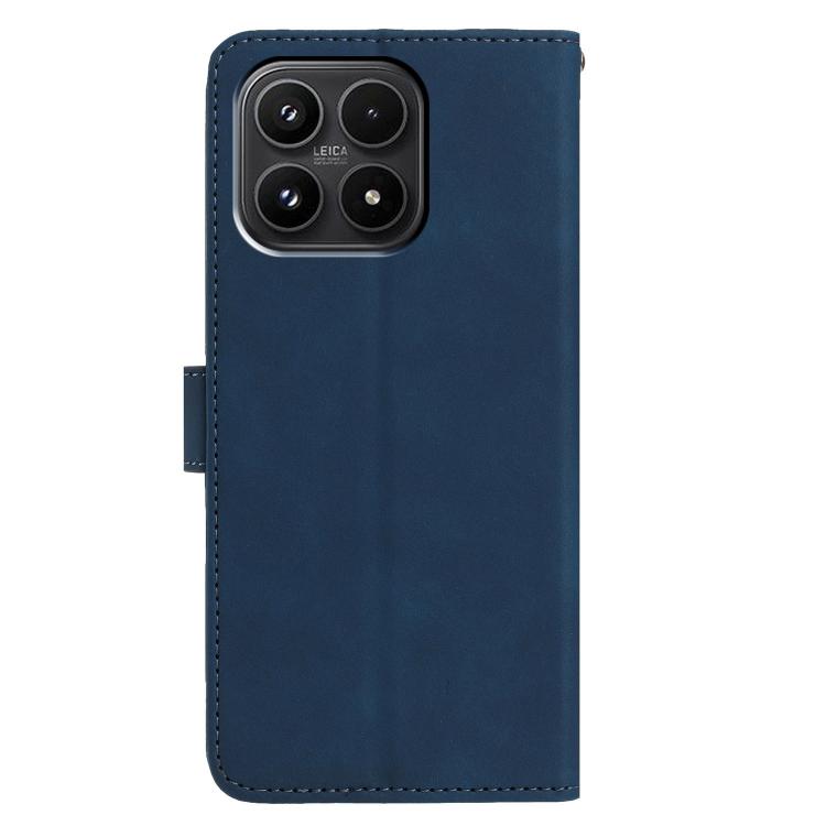 For Xiaomi 17 Moonlit Butterfly Dance Pattern Embossed Leather Phone Case