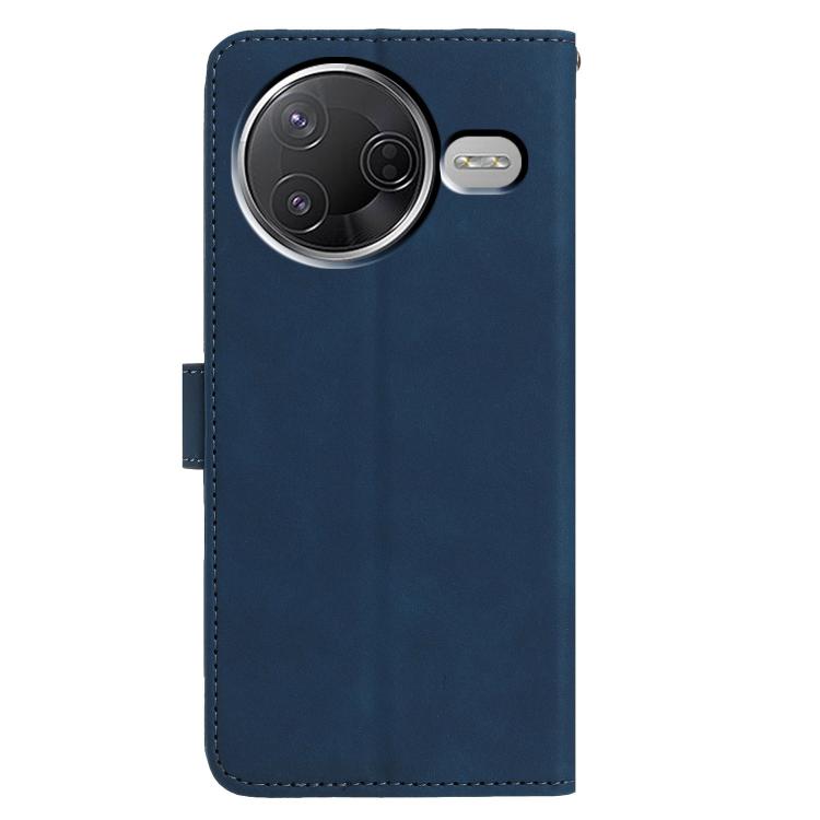 For Redmi K80 / K80 Pro Moonlit Butterfly Dance Pattern Embossed Leather Phone Case