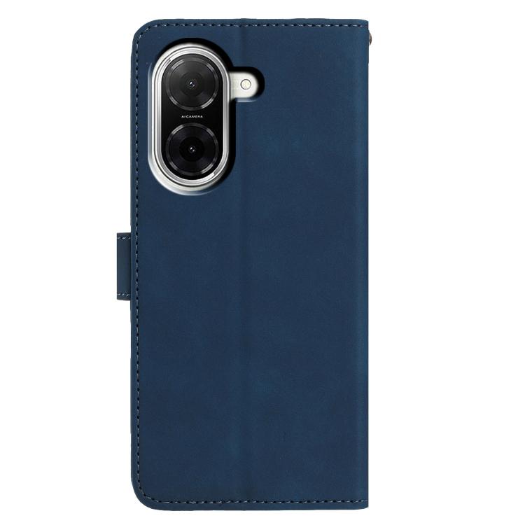 For Redmi A5 4G EU 173.3mm Moonlit Butterfly Dance Pattern Embossed Leather Phone Case