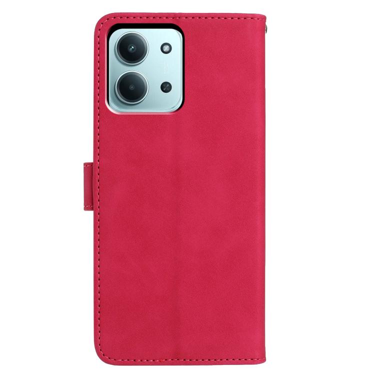 For Redmi 15C 5G / 4G EU 173mm Moonlit Butterfly Dance Pattern Embossed Leather Phone Case